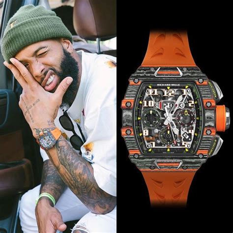 obj richard mille in game|Odell Beckham Jr. Wears Unreal $2 Million Watch During MNF Warmups.